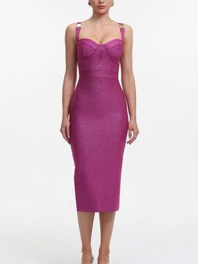 Bella Barney Ziriy Sleeveless V-Neck Bandage Dress